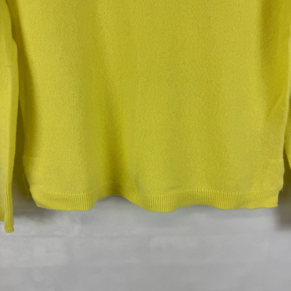 J.Crew 100% Cashmere Crewneck Sweater Yellow XS Good Cashmere Standard - Picture 7 of 13
